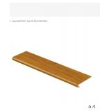 9 Essential Oak 47 in. L x 12-1/8 in. W x 1-11/16 in. T Vinyl Overlay to Cover Stairs 1 in. Thick
