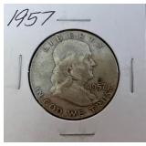 1957 Franklin Half Dollar
