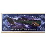 America the Beautiful $1,000,000 Bill