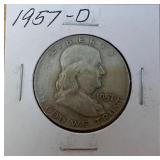 1957-D Franklin Half Dollar