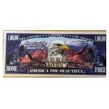 America the Beautiful $1,000,000 Bill