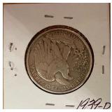 1939 D Walking Liberty Half Dollar