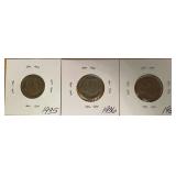 1935, 1936, & 1937 Buffalo Nickels