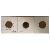 1943 P, D, & S Mercury Dimes