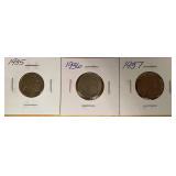1935, 1936, & 1937 Buffalo Nickels