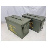 Pair of 50 Cal. US Military Ammo Cans