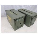 Pair of 50 Cal. US Military Ammo Cans