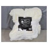 New Amy Miller Home Wild Fur Throw Blanket