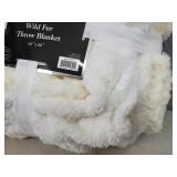 New Amy Miller Home Wild Fur Throw Blanket