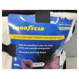 New Goodyear 12V Plush and Sherpa Heated Blanket