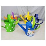 5 New Kids Metal Watering Cans