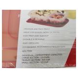 2 New Sets of Frigidaire 3 Section Food Storage Containers