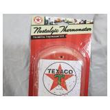 New Texaco Tin Metal Thermometer
