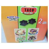 2 New Taco Bowl Baking Sets