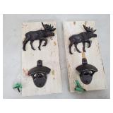 2 New Shabby Chic Cast Iron Bottle Openers