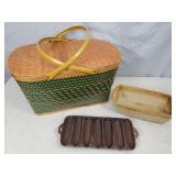 Hawkeye Burlington Picnic Basket, Pampered Chef