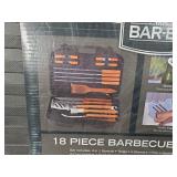 New 18 Piece BBQ Tool Set in Case