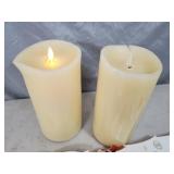 2 Scented Luminara Candles with Remote and Scent Pods