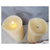 2 Scented Luminara Candles with Remote and Scent Pods
