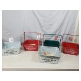 5 New Rustic Farmhouse Herb Caddies with Handles