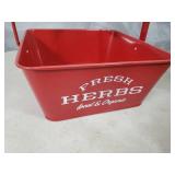 5 New Rustic Farmhouse Square Herb Caddies with Handles