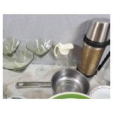 Large Lot of Kitchen Items, China, Silverware, Etc