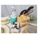 Large Lot of Kitchen Items, China, Silverware, Etc