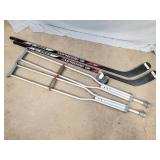 New Hockey Sticks, Crutches