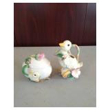 Fitz and Floyd Classics- Duck and Egg Sugar and Creamer Set