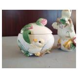 Fitz and Floyd Classics- Duck and Egg Sugar and Creamer Set