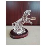Princess House Exclusive- Crystal Tiger with Base