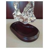 Princess House Exclusive- Crystal Moose with Base