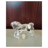 Princess House Crystal Treasures- Crystal Rocking Horse and Dolphin