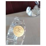 Princess House Crystal Treasures- Crystal Rocking Horse and Dolphin