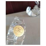 Princess House Crystal Treasures- Crystal Rocking Horse and Dolphin
