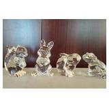 Princess House- Four Crystal Woodland Creatures