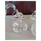 Four Crystal Unicorn Décor Items