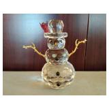 Two Holiday Themed Crystal Décor Items
