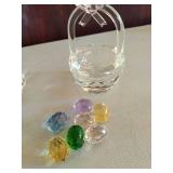 Two Holiday Themed Crystal Décor Items