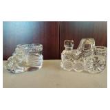 Two Glass Child Décor Items
