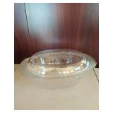 Princess House Fantasia- Crystal Casserole Dish with Lid
