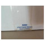 Princess House Fantasia- Sixteen Red Crystal Glasses