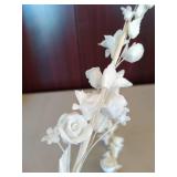 Princess House- Porcelain Vase and Two Floral Bouquets