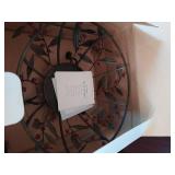 Princess House- Metal Plate Rack & Metal Centerpiece Bowl