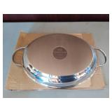 Princess House- Stainless Steel Oval 2.5 Qt  Casserole