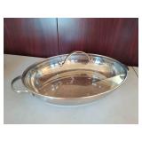 Princess House- Stainless Steel Oval 2.5 Qt  Casserole