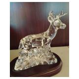 Princess House- Crystal Deer with Base