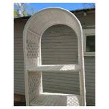 White Wicker Shelf