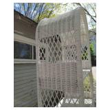 White Wicker Shelf