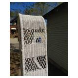White Wicker Shelf